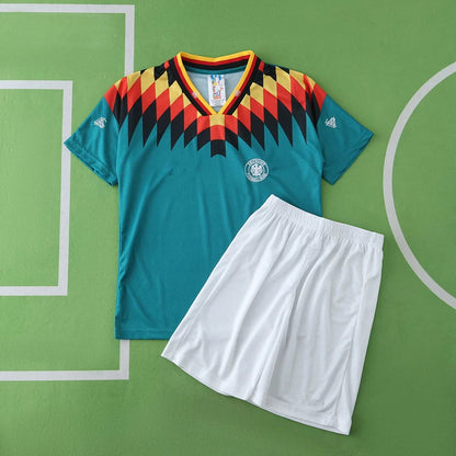 Germany Deutschland 1994 Away Retro Kids Kit Jersey KinderTrikot Maillot Enfant Soccer Shirt
