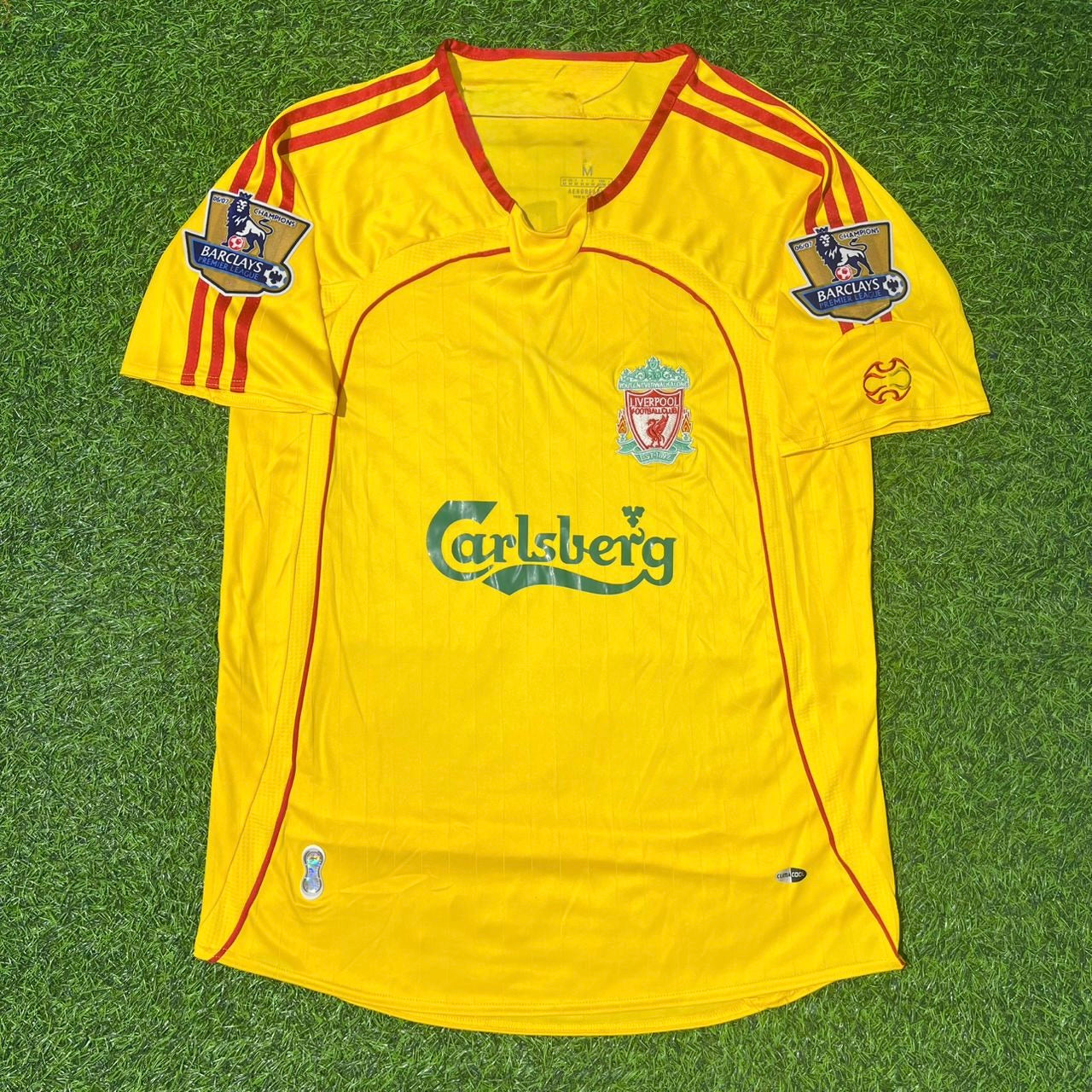 Liverpool FC 2006/2007 Gelbes Retro-Fußballtrikot