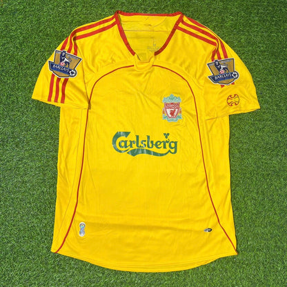 Liverpool FC 2006/2007 Gelbes Retro-Fußballtrikot