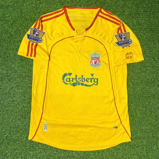 Liverpool FC 2006/2007 Gelbes Retro-Fußballtrikot