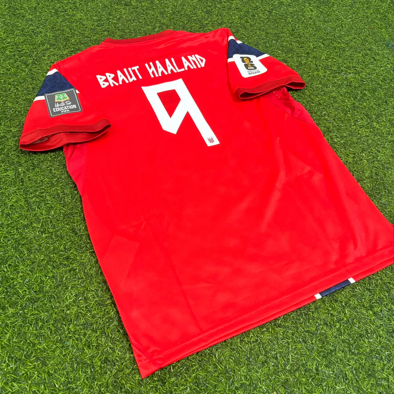 Erling Braut Haaland Norway 2026 World Cup Kids Football Jersey