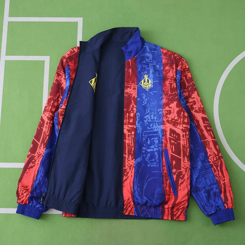 Barcelona 2025-26 New Season Both Sides Football Windbreaker Windjacke