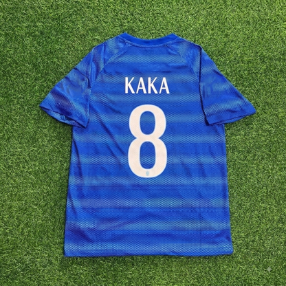 Kaka Leite #8 Brazil  Retro Blue Jersey Trikot