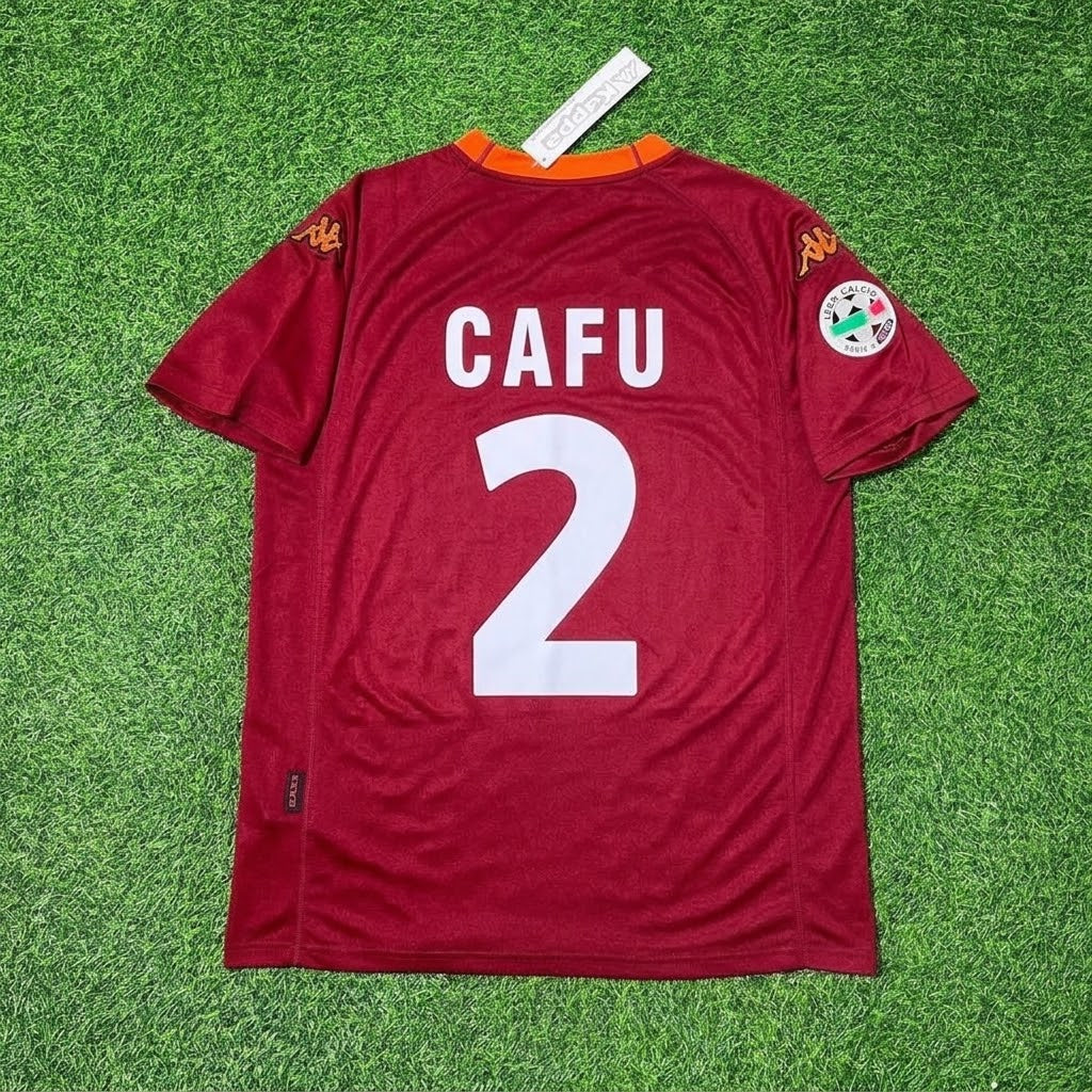 Cafu #2 2000-2001 Home Retro Football Jersey
