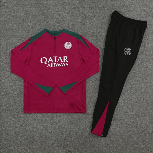 New season 2025 Paris Saint-Germain F.C. Tracksuit Red Training Top Pack