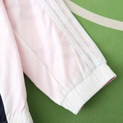 Germany Deutschland Double Sides Windbreaker - Reversible Jacket White Pink