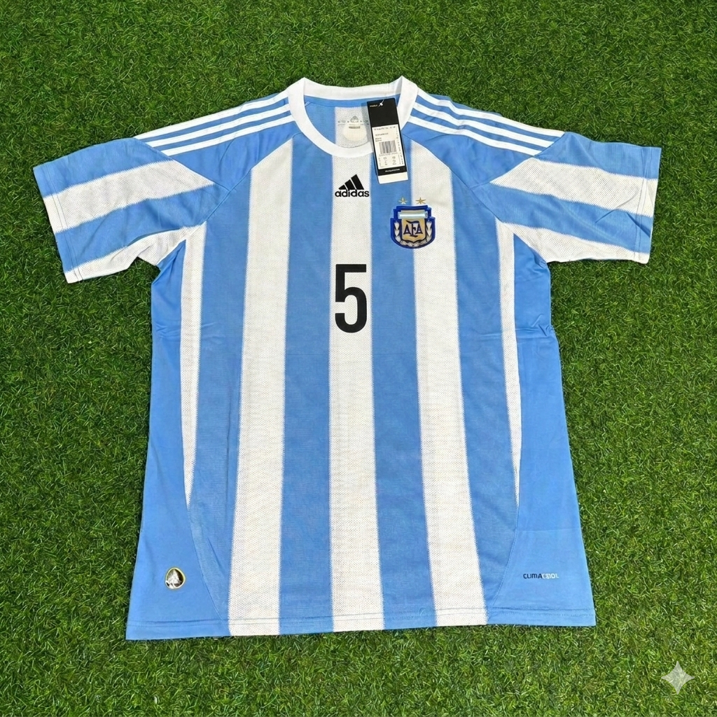 Esteban Cambiasso 5- 2010 World Cup Argentina Retro Jersey