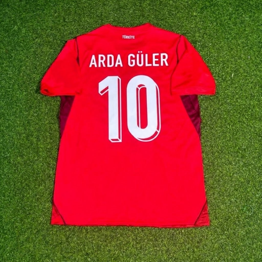 Arda Güler #10 Turkey Türkiye New Season Red Football Jersey Trikot Maillot