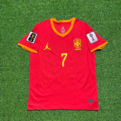Vinicius Júnior 7# Brazil 2026 World Cup Red Jersey Trikot