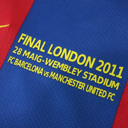 FC Barcelona 10/11 Season Home Final Match Retro Jersey Trikot Soccer Shirt