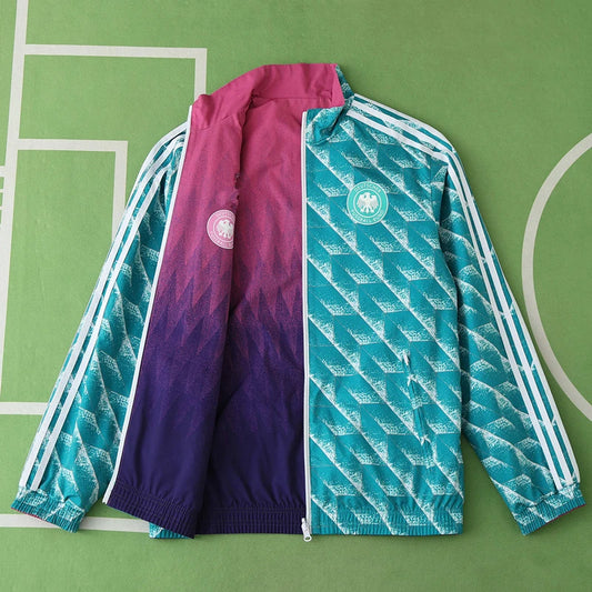 Germany Double Sides Windbreaker - Reversible Jacket Green