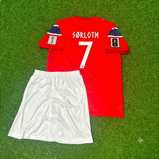 Alexander Sørloth Norwegen 2026 WM Kinder Fußballtrikot