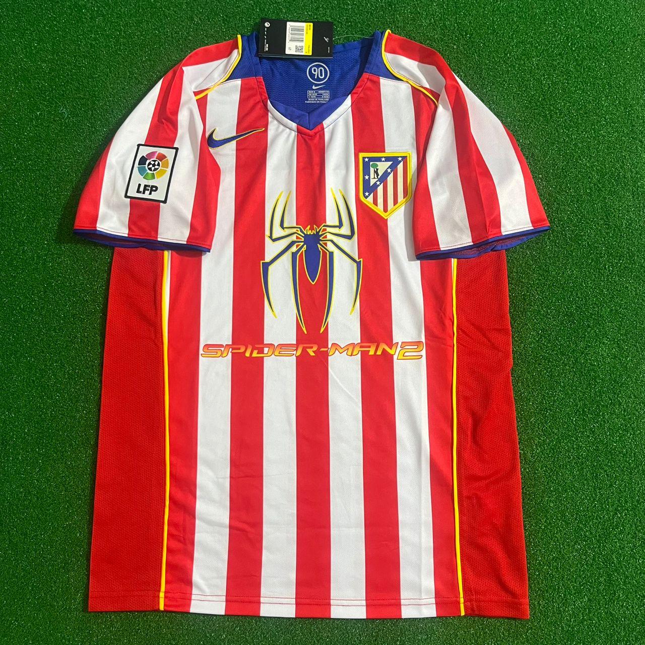 Koke #6 Atletico Madrid SpiderMan Retro Football Jersey