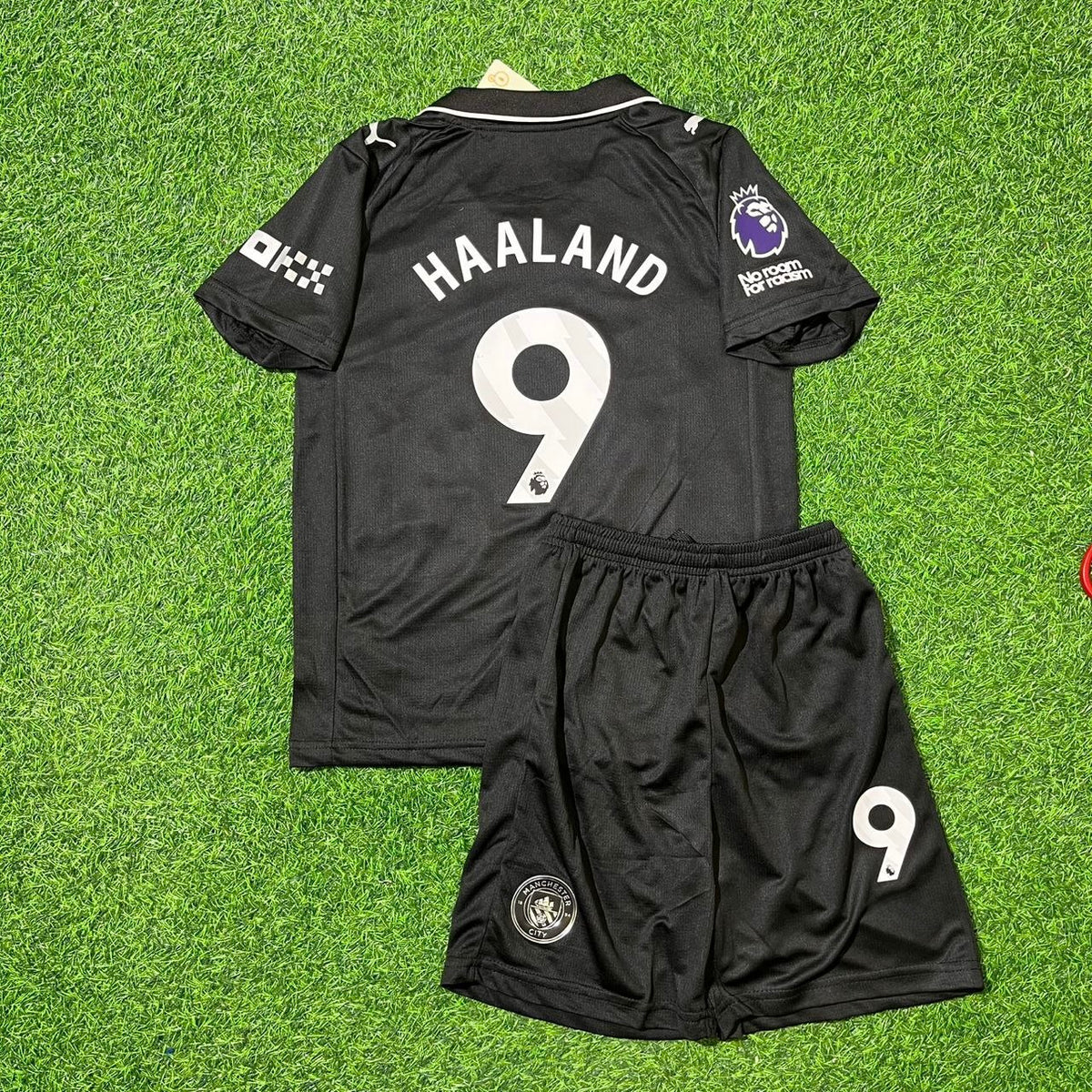 Erling Haaland Manchester City Kids Black New Season 2026 Football Jersey