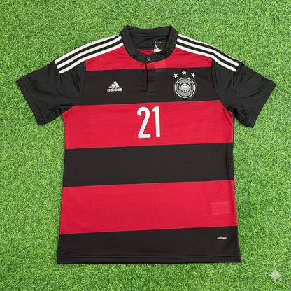 Marco Reus Germany Deutschland 2014 World Cup Brazil Black Red Retro Jersey Trikot Soccer Shirt