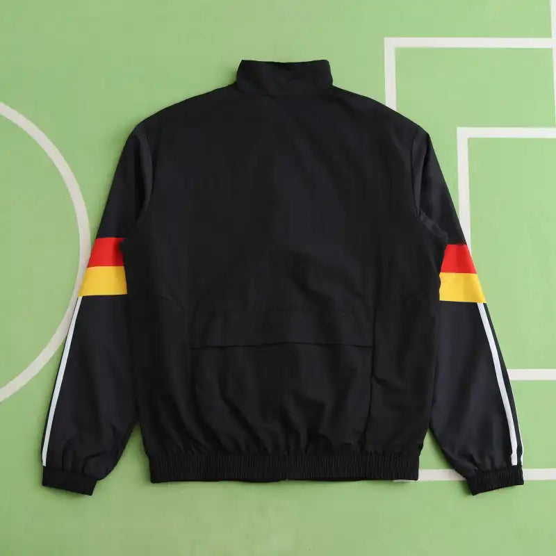 Deutschland  schwarzer Trainingsanzug langarmiger Regenmantel germany custom coat Germany Tracksıit