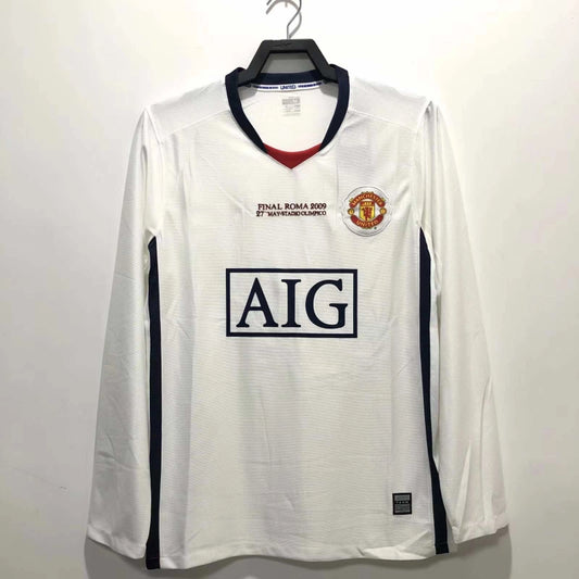 Manchester United Retro 2007 08 Retro black Long Sleeve Jersey Maillot Knitwear Maglia