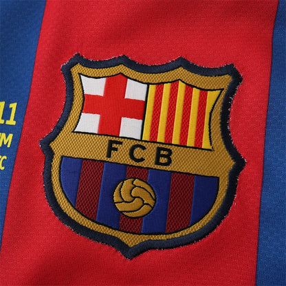 FC Barcelona 10/11 Season Home final match RetroJersey Trikot Soccer Shirt