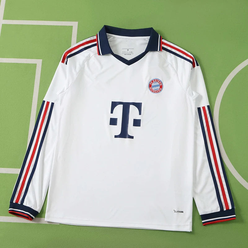 Bayern Munchen 2027 Away New Season Long Sleeve Trikot Soccer Shirt