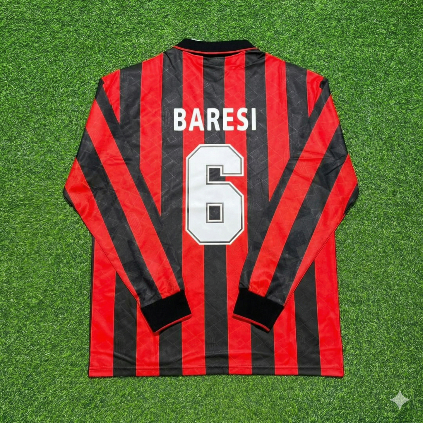 Franco Baresi #6 AC Milan 1993 1994 Home Long Sleeve Retro Jersey