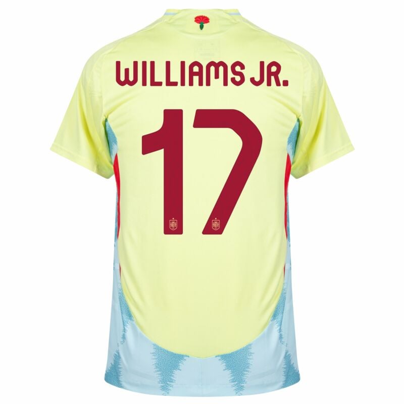 Spain Nico Williams Jr. EURO 2024 Football Jersey Maillot Trikot Camiseta