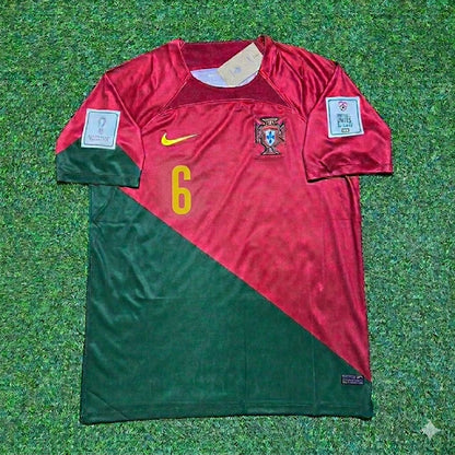 João Palhinha #6 Portugal 2022 World Cup Home Retro Football Jersey