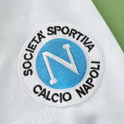 91/93 Saison SSC Napoli Auswärtstrikot weiß Retro Trikot Fußball