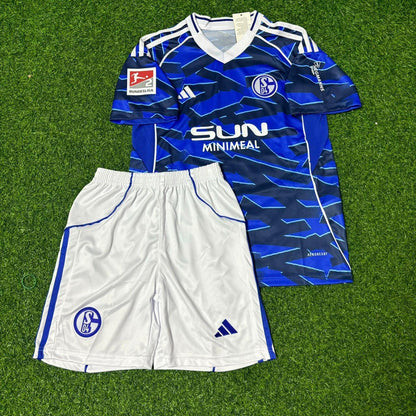 Hasan Kuruçay #4 Schalke 04 Kids 2026 New Season Football Jersey Trikot