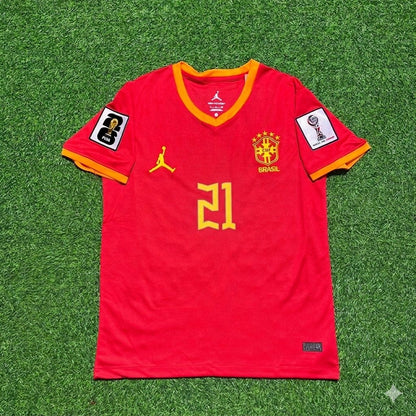 Matheus Cunha 21# Brazil 2026 World Cup Jersey Trikot