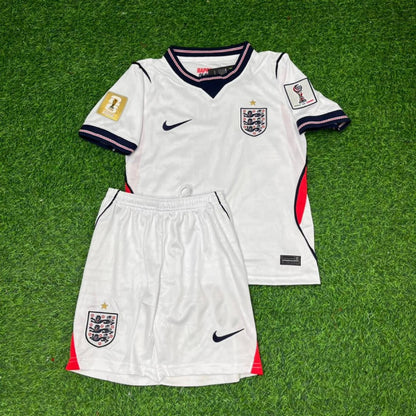 Marcus Rashford #11 England 2026 World Cup KIDS Home White Football Jersey
