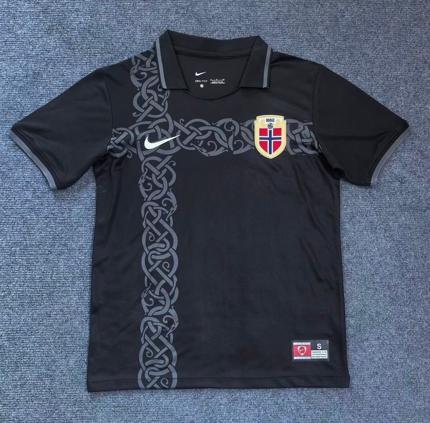 Norway 2026 World Cup Black Football Jersey