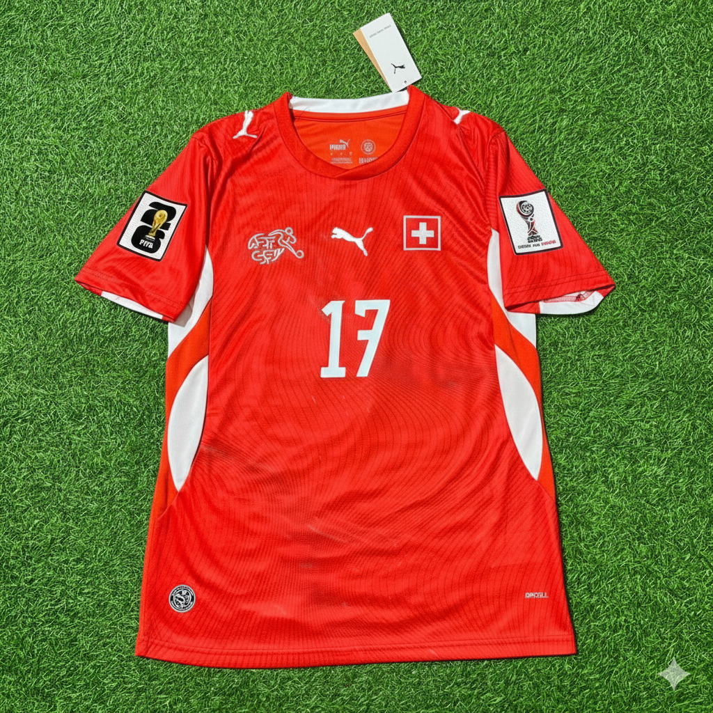 Ruben Vargas 17- Switzerland 2026 World Cup Kit Jersey Trikot Maillot