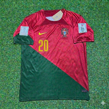 João Cancelo #20 Portugal 2022 World Cup Home Retro Football Jersey