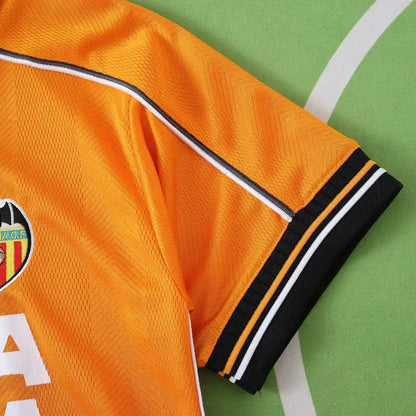Valencia CF 1999 2000 Orange Retro Jersey Camiseta Soccer Shirt