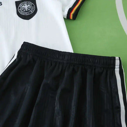 Germany Deutschland 1996 Home Retro Kids Kit Jersey KinderTrikot Maillot Enfant Soccer Shirt