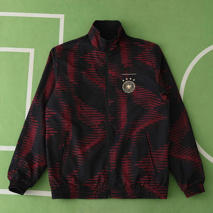 Germany Deutschland Double Sides Windbreaker - Reversible Jacket Black