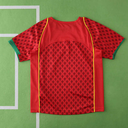 Portugal 2004 Season Home kids  Retro Jersey Trikot Soccer Shirt