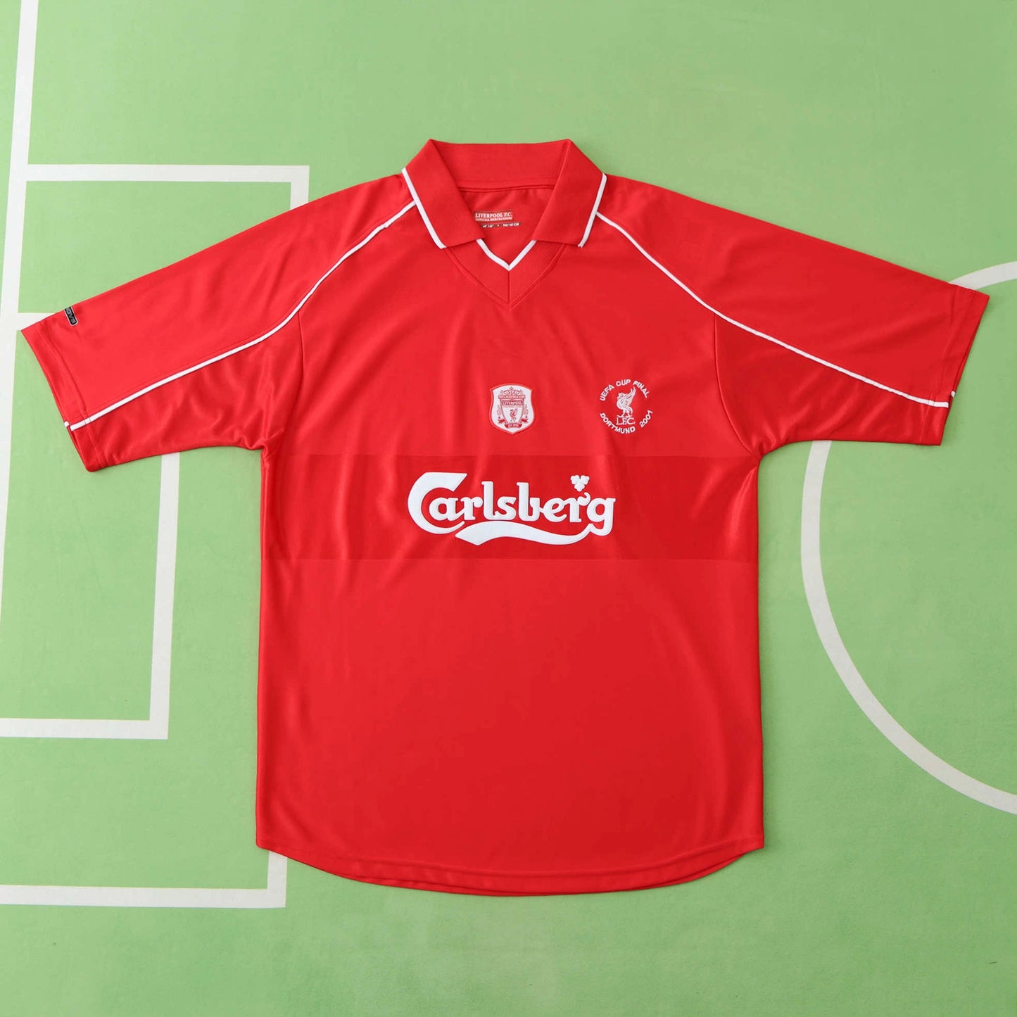 Liverpool 2001 Retro Away White Retro Jersey