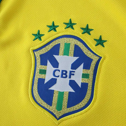 Brazil 2014 Season Yellow Retro Jersey Trikot Soccer Shirt
