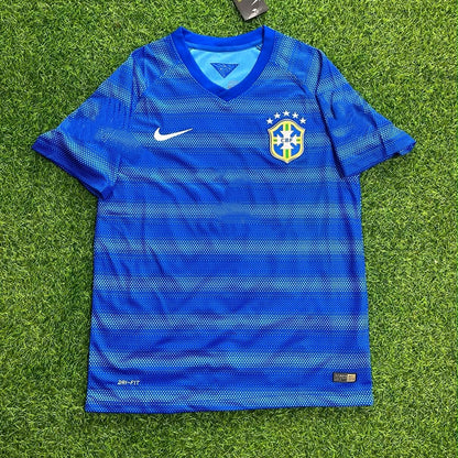 Kaka Leite #8 Brazil  Retro Blue Jersey Trikot