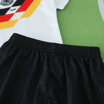Germany Deutschland 1990 Home Retro Kids Kit Jersey KinderTrikot Maillot Enfant Soccer Shirt