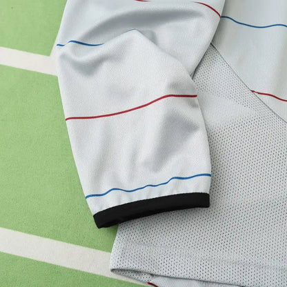 FC Barcelona 03/04 Season Away Long Sleeved Gray Retro Jersey Trikot Soccer Shirt