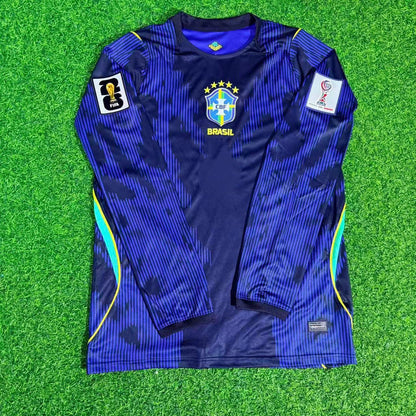 Wesley #2 Brazil 2026 World Cup Sleeve Blue Away Jersey Trikot