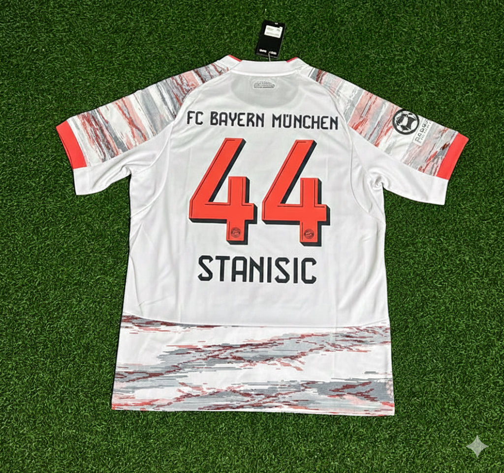 Josip Stanišić Bayern München Away New season Trikot Maillot Soccer Shirt
