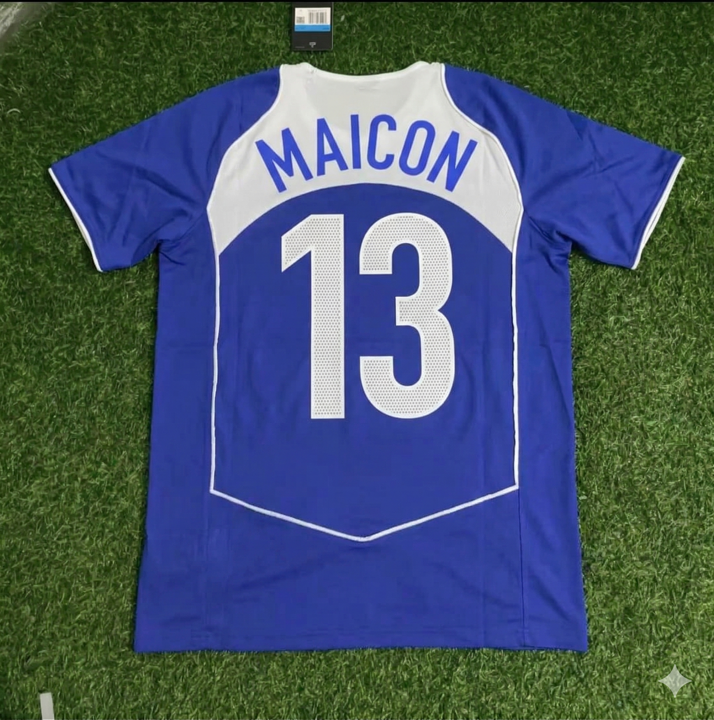 Maicon Brazil 2004 Blue Retro Football Jersey Kit