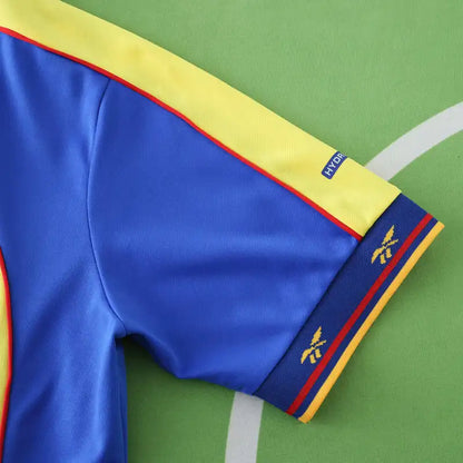 Colombia 2001 Season Home Field Yellow Retro Jersey Trikot Soccer Shirt