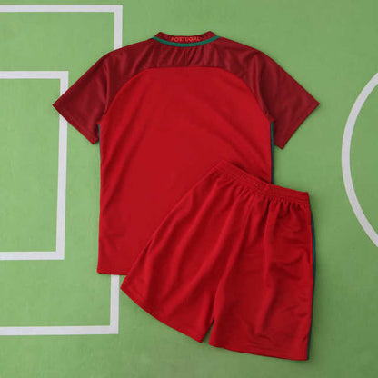 Portugal 2016 Season Home kids  Retro Jersey Trikot Soccer Shirt