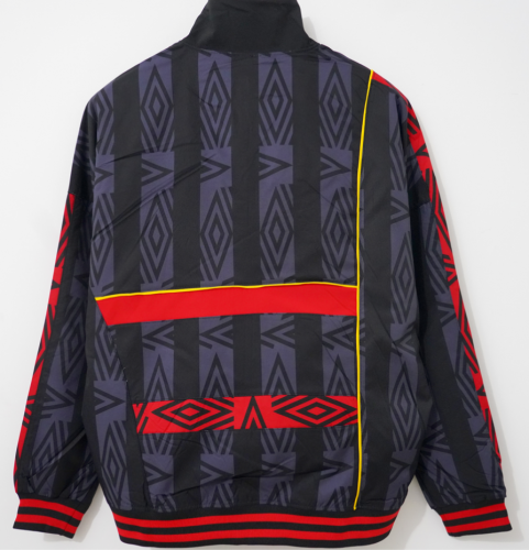 Manchester United 1993/1995 Black & Red Windbreaker Hoodies