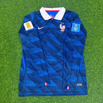 Manu Kone #6 France 2026 World Cup Home Long Sleeve Football Jersey