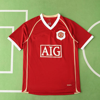 Manchester United F.C 06/07 Season Home Red Retro Jersey Trikot Soccer Shirt